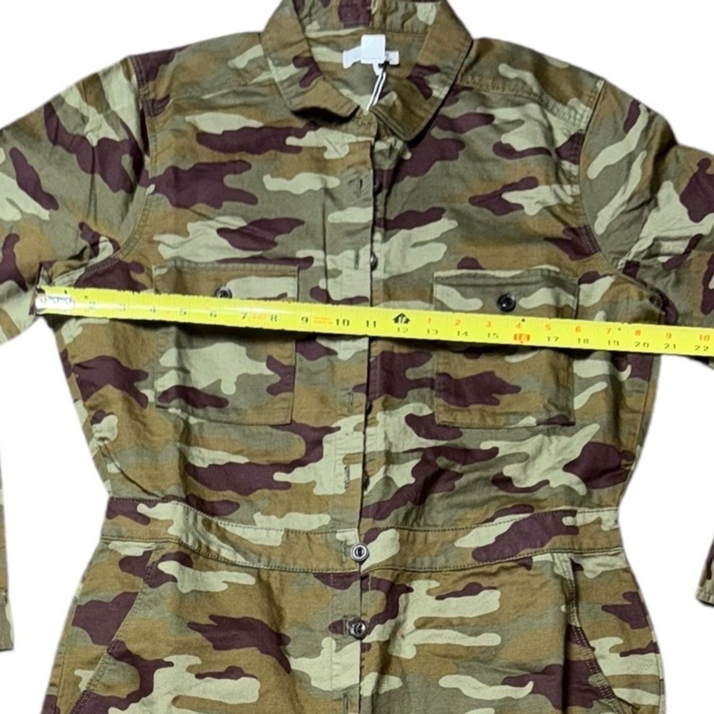Outerknown S.E.A. Camo Utility Jumpsuit Long Sleeve Cargo Pockets Women's sz Med - Picture 6 of 14